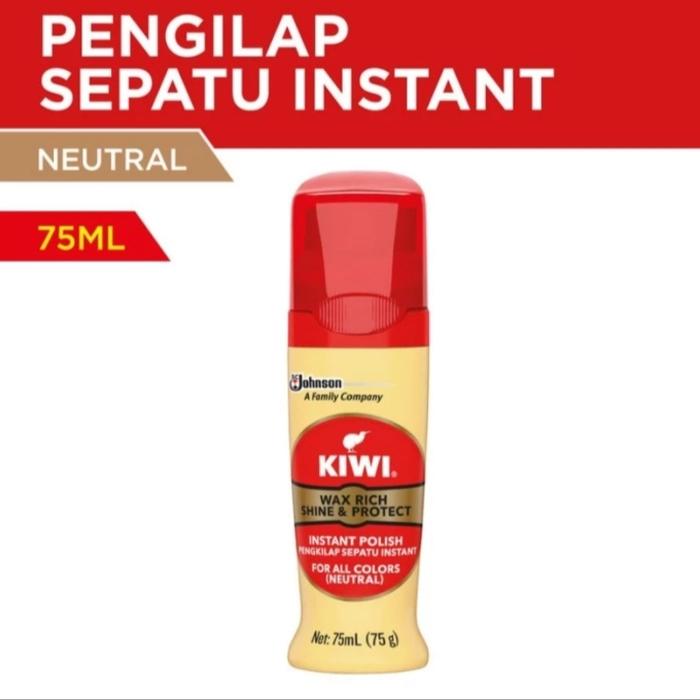 Gambar Kiwi Semir sepatu Netral Pengkilap Sepatu Instan 75 ml dari Luciana Mart undefined Tokopedia