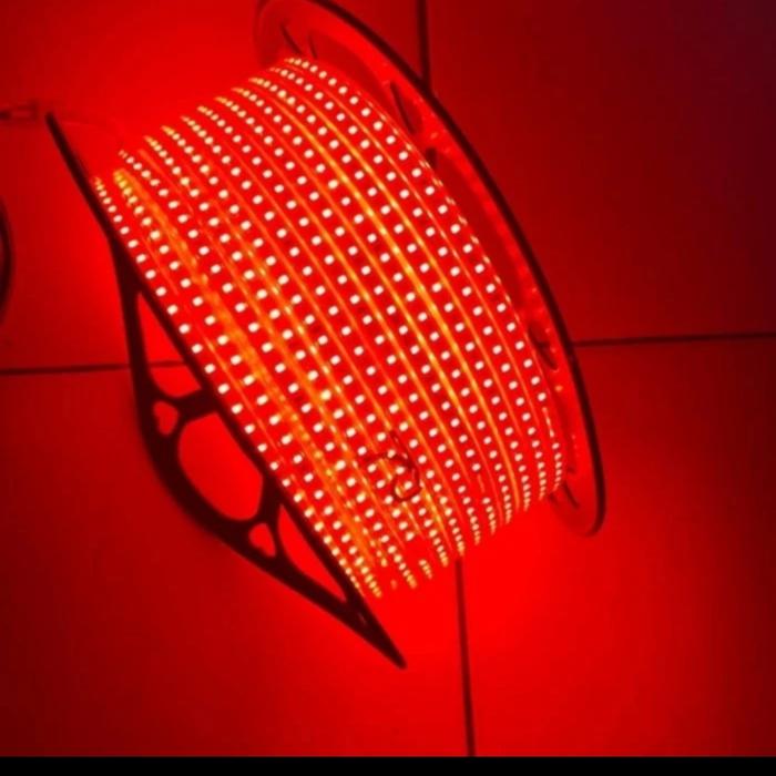 Gambar lampu drop ceiling plafon selang led strip outdoor 100m 60L 120L 144L - Merah, 120 led / mtr dari eco led lighting undefined Tokopedia