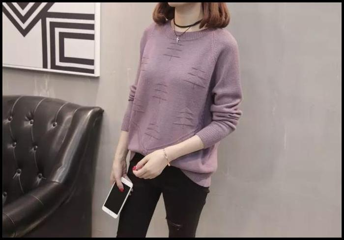 Gambar BLOUSE KNITT IMPORT SWEATER RAJUT BAJU ATASAN RAJUTAN WANITA FASHION - Lilac dari Heri gerveknew undefined Tokopedia