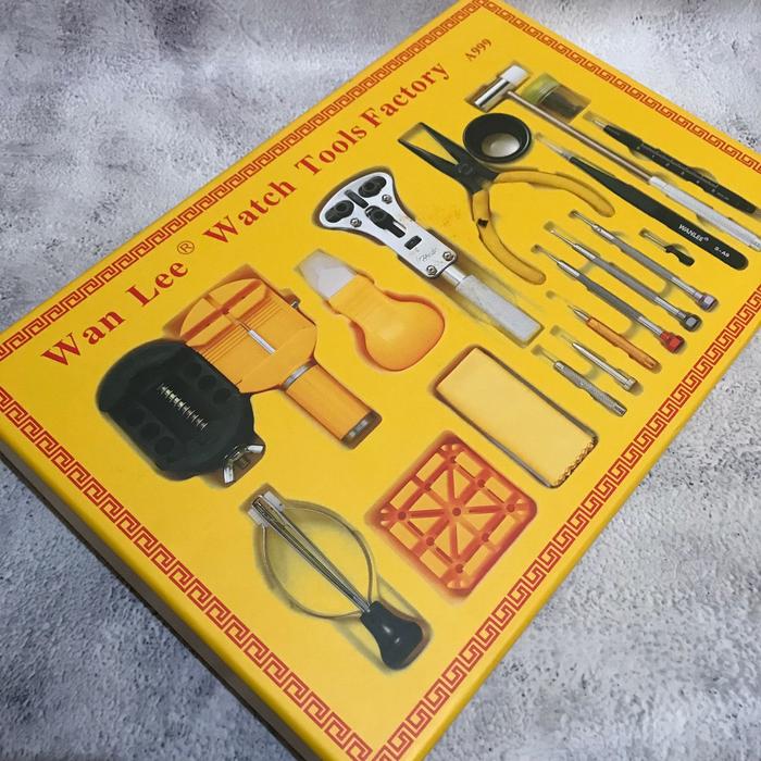 Gambar Alat Servis Jam Tangan Tool Set Box Terlengkap Anti Karat dan Kuat dari HoQiku Store undefined Tokopedia