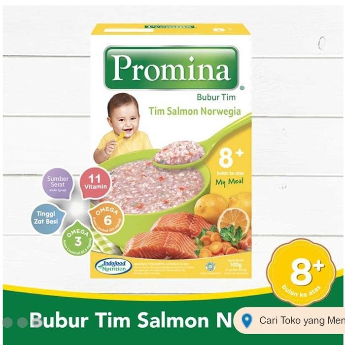 Gambar Promina Bubur Tim Instant Salmon Norwegia 100G dari AGC Mall undefined Tokopedia