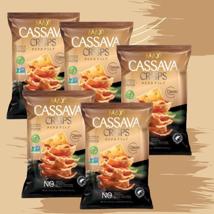 Gambar MAXI Cassava Crisps 5 Packs / 70g dari MAXI SNACKS undefined Tokopedia