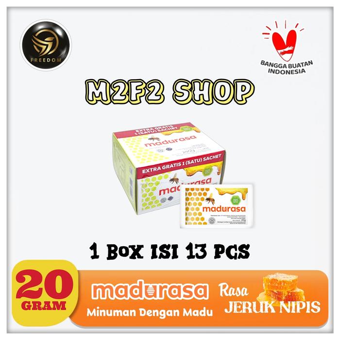 Gambar Madurasa Minuman Madu Asli Rasa Jeruk Nipis Sachet - 300 gr (1 Box) dari M2F2 Shop - Paseban undefined Tokopedia