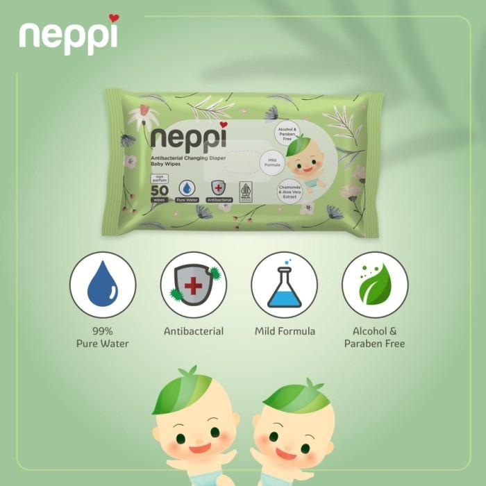 Gambar Neppi Antibacterial Diaper Wipes Non-Parfum Tisu Basah dari Balonku Babyshop undefined Tokopedia