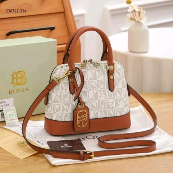 Gambar TAS BONIA 001 - PUTIH COKLAT dari CLARINSHOP MEDAN undefined Tokopedia