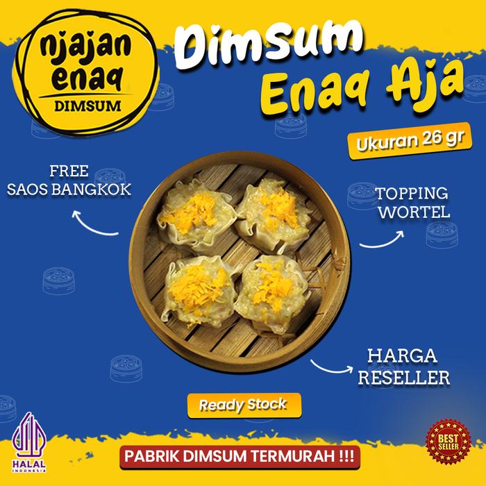 Gambar DIMSUM ENAQ AJA 26gr PAX ISI 40  NJAJANENAQ - WORTEL dari njajanenaqofficial undefined Tokopedia