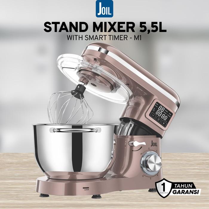 Gambar Stand Mixer dengan Timer Off - Stylish, Elegan, & Powerful - Joil - Rose Gold dari Joil undefined Tokopedia