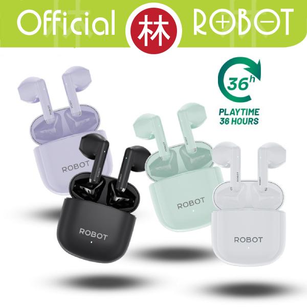 Gambar Robot Airbuds T60 TWS Half Ear Wireless Earbuds Earphone 13mm BT 5.3 - Robot T60, Biru Muda dari Liem Group undefined Tokopedia