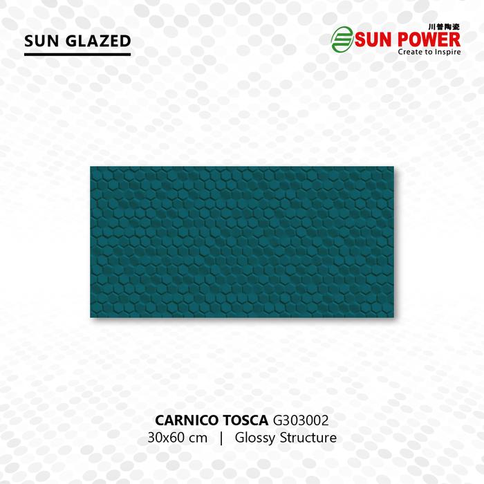 Gambar Keramik Dinding Body Putih Glossy Structure - Carnico Series 30x60 - tosca dari Sun Power Ceramics undefined Tokopedia