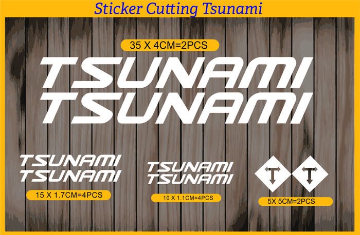 Gambar Cutting Sticker frame sepeda tsunami stiker - Putih dari rumah digital cutting sticker undefined Tokopedia