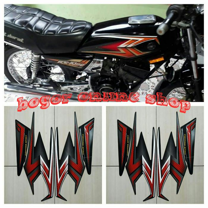 Gambar stiker lis body motor rx king 2004 full hitam-merah dari bogor online shop_NEW undefined Tokopedia
