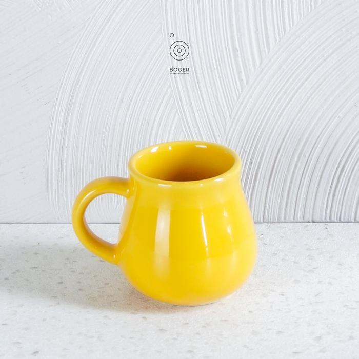 Gambar MUG GENTONG MINI - SENSORY CUP - CANGKIR KERAMIK - Kuning dari Boger Ceramic undefined Tokopedia