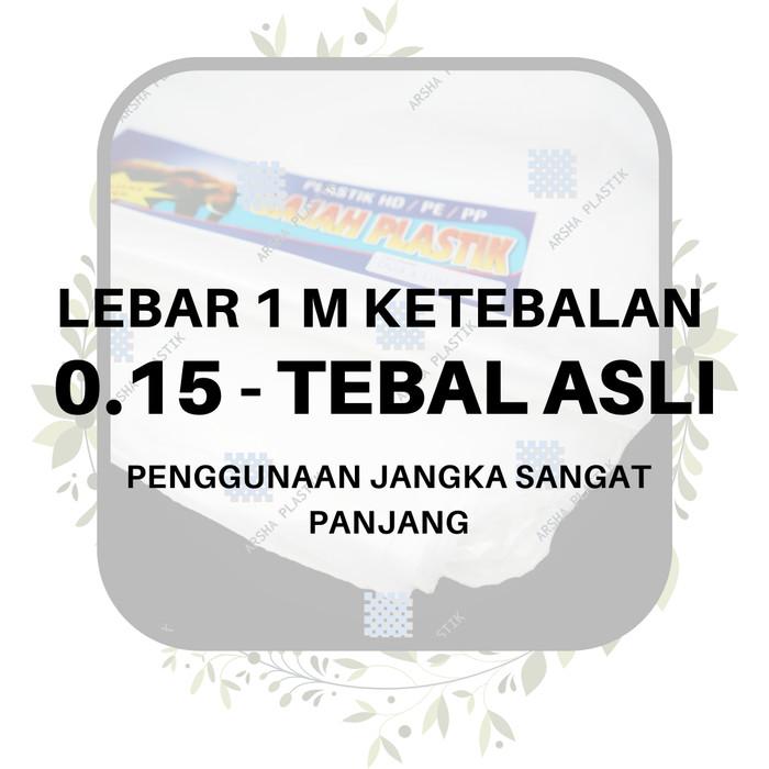 Gambar Plastik Cor Bening Buram PE Murah Lebar 1m - Terpal Plastik Bening - 0.15 Tebal Asli, Roll 25m dari Arsha Plastik undefined Tokopedia