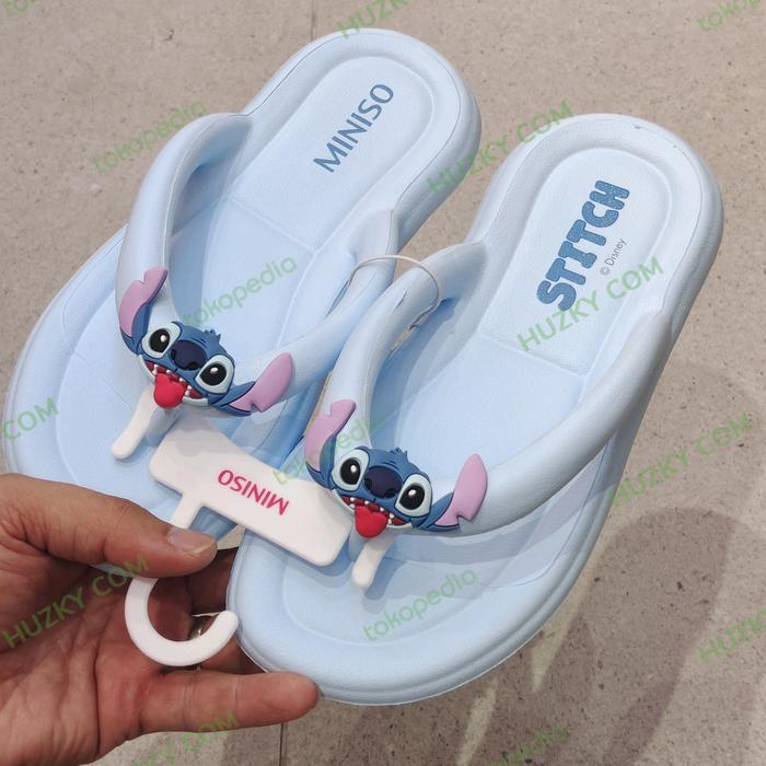 Gambar MINISO  Sandal Jepit LILO & STITCH Collection (sz.37/38, 39/40) - 37/38 24cm dari LEELOUF Shop undefined Tokopedia
