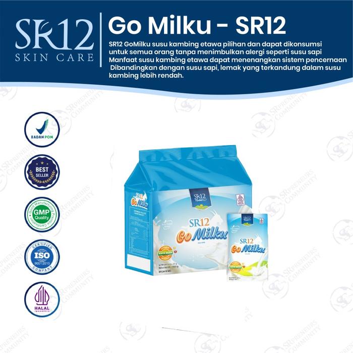 Gambar SR12 go milku susu kambing etawa kemasan bag isi 40 sachet - Original dari SR12Herbal Tokopedia undefined Tokopedia