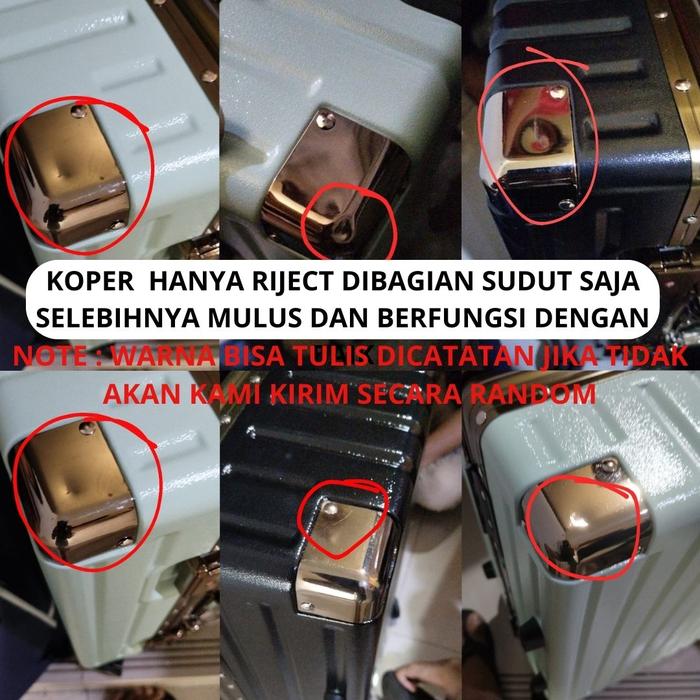 Gambar Koper Kabin Bagasi Suitcase Anti Pecah Koper 20 Inch 24 inch Import - Asley Riject, 24 Inch dari Houseware Indonesia_NEW undefined Tokopedia