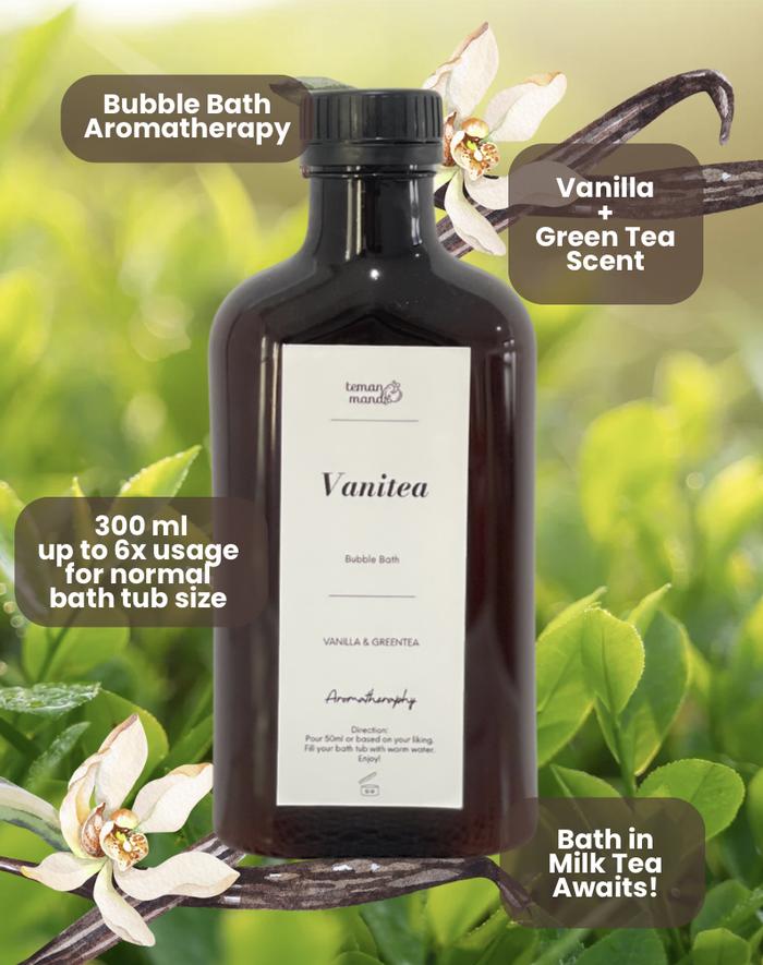 Gambar Vanitea Bubble Bath Aromatherapy Teman Mandi | Mandi Busa Vanilla - 300 ml dari Teman Mandi ID undefined 4 Tokopedia
