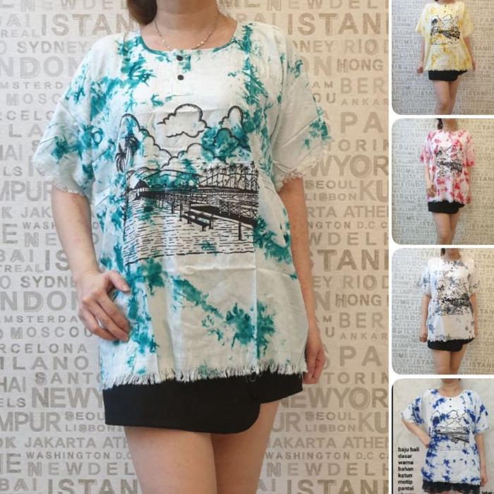 Gambar Serba Populer baju bali pantai XL katun dasar putih dewasa - Hijau, XL pantai bali dari septisolstore undefined Tokopedia