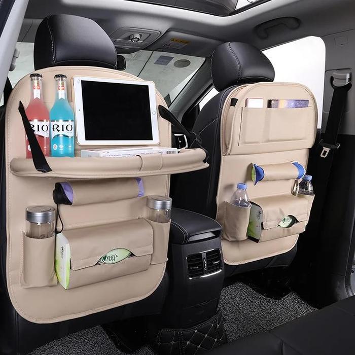 Gambar Car Back Seat Organizer Storage Bag With Foldable Table Tray dari Automo Store Official undefined Tokopedia