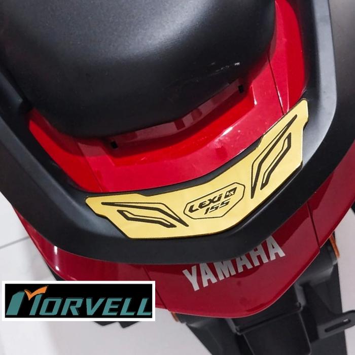 Gambar new lexi lx 155 aksesoris garnish variasi body cover - Behel Garnish, Silver Chrome dari Morvell Motoproject undefined Tokopedia