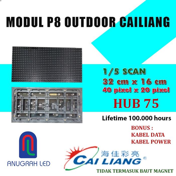 Gambar PANEL LED MODUL MODULE P4,P5,P8 RGB SMD FULL COLOR OUTDOOR - P8 RGB OUTDOOR dari ANUGRAH LED KLATEN undefined Tokopedia
