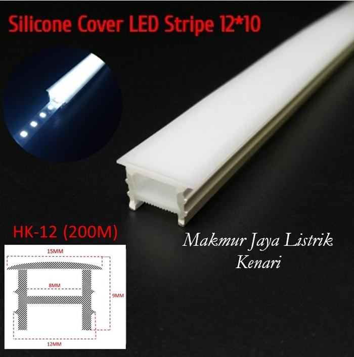 Gambar Cover Led Strip FLEXIBLE 15x10 12x10 Cover Strip Led Silicon Susu - 12 x 10MM dari Makmur Jaya Listrik Kenari undefined Tokopedia