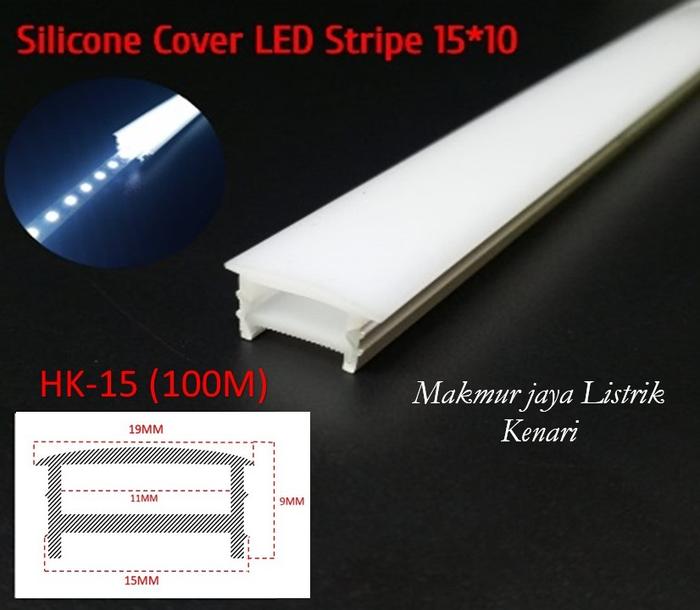 Gambar Cover Led Strip FLEXIBLE 15x10 12x10 Cover Strip Led Silicon Susu - 15 x 10MM dari Makmur Jaya Listrik Kenari undefined Tokopedia