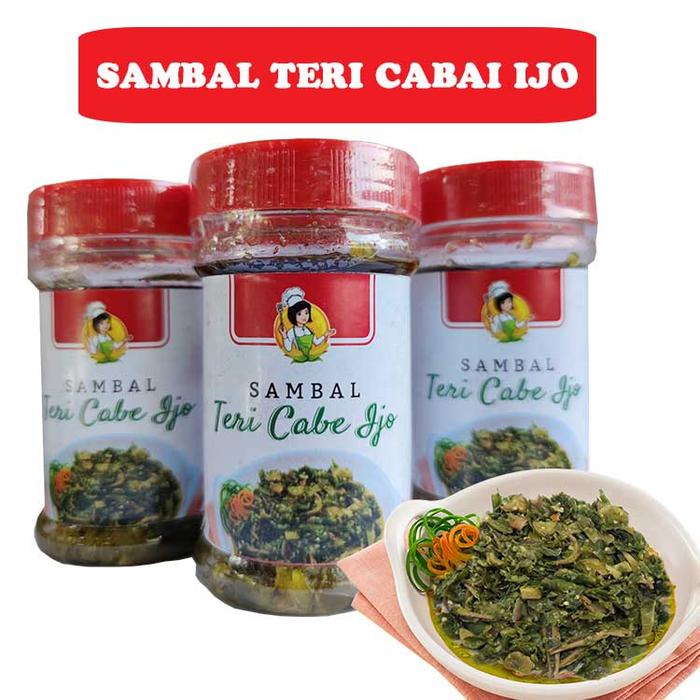 Gambar Sambal Teri Cabai Hijau Instan Sambel Teri Cabe Ijo Pedas - Teri Lombok Ijo dari Alam Organik Co undefined Tokopedia