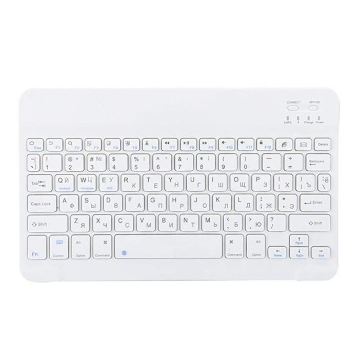 Gambar Keyboard Wireless Bluetooth Mini Portable 10 Inch Win Mac IOS Android - Putih, Keyboard dari Quality Aksesoris undefined Tokopedia