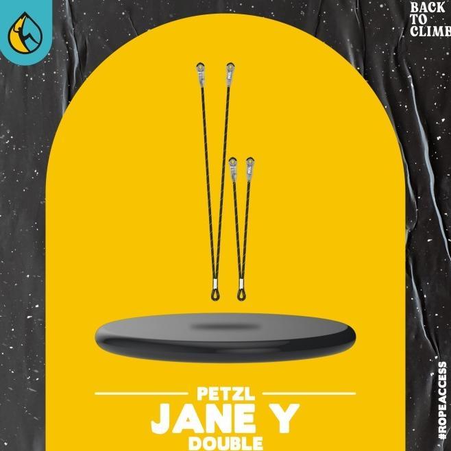 Gambar IR PETZL Jane Y Double Lanyard Safety Equipment rope access - 60 cm dari Claire Online Shop undefined Tokopedia