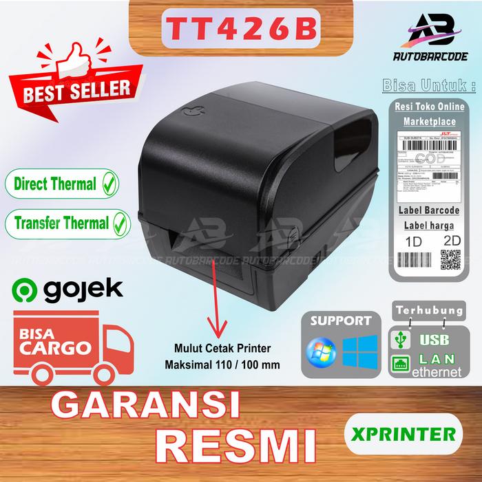 Gambar PRINTER BARCODE THERMAL / LABEL PRINTER IWARE PB-830L (USB+LAN) - Xprinter TT426L dari Autobarcode undefined Tokopedia