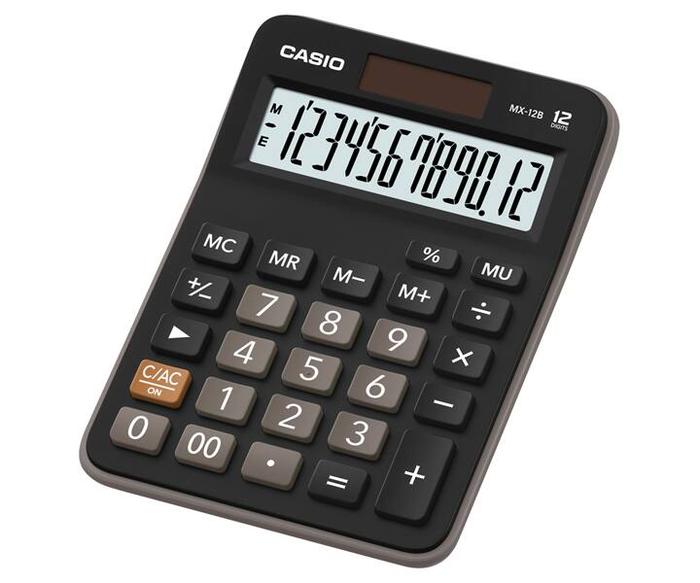 Gambar Kalkulator Meja Casio MX-12B (12 Digit) - Black dari Asaba Stationery Kota Administrasi Jakarta Pusat Tokopedia