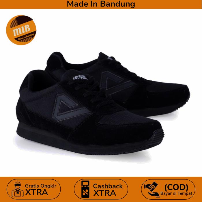 Gambar Sepatu Lari Pria Running Shoes Olahraga Jogging Training Sport SERIES - Hitam, 42 dari KUZATURA_NEW undefined Tokopedia