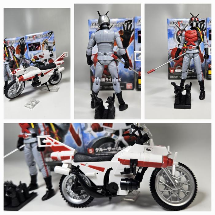 Jual shodo x showa kamen rider x + cruiser bike bandai rare - 2nd with ...
