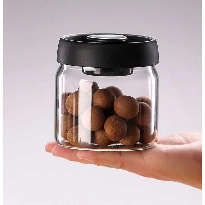 Gambar Toples Kaca Lebaran Kedap Udara Makanan Kue Kering Kopi Vacuum Sealed - Gold 500ml dari Tokomarttt undefined Tokopedia