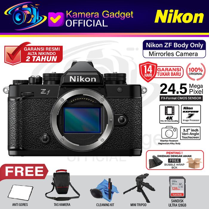 Gambar Nikon ZF Kit 40mm F2 SE Kamera Mirrorless Z F Camera ZF Original Resmi - BODY ONLY, PAKET STANDARD dari Kamera Gadget Official undefined Tokopedia