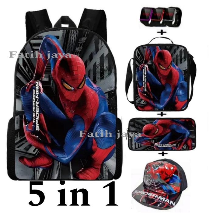 Gambar tas anak laki - tas Spiderman - ransel sekolah anak - tas anak cowok dari fatih jaya bags undefined Tokopedia