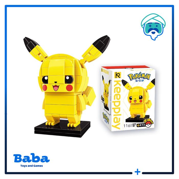 Gambar MAINAN ANAK QMAN KEEPPLEY POKEMON PIKACHU BRICK BALOK SUSUN DIY - Pikachu dari Baba Toys undefined Tokopedia