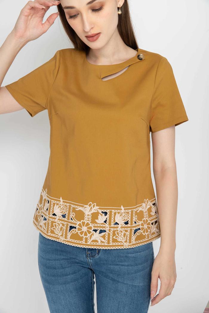 Gambar *Ready Stok* SISTER'S - Atasan Katun Jepang Y8624 (ZE) - Kuning Mustard, 5L dari Sisters Fashion Group Kota Administrasi Jakarta Utara Tokopedia