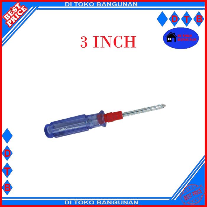 Gambar Obeng CAMEL Bolak Balik Transparan - 3 Inch dari Di Toko bangunan undefined Tokopedia