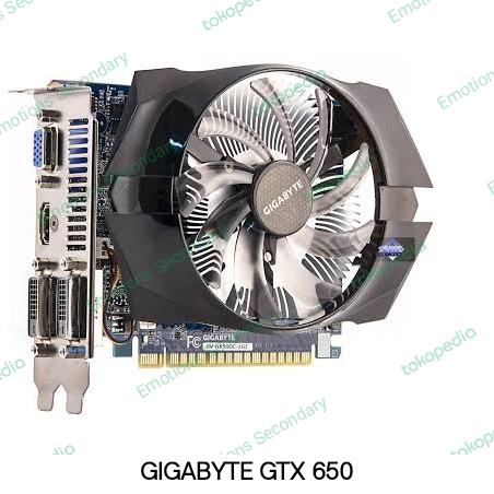 Jual VGA Card gigabyte NVIDIA GTX 650 Ti 1GB DDR5 128Bit Jakarta