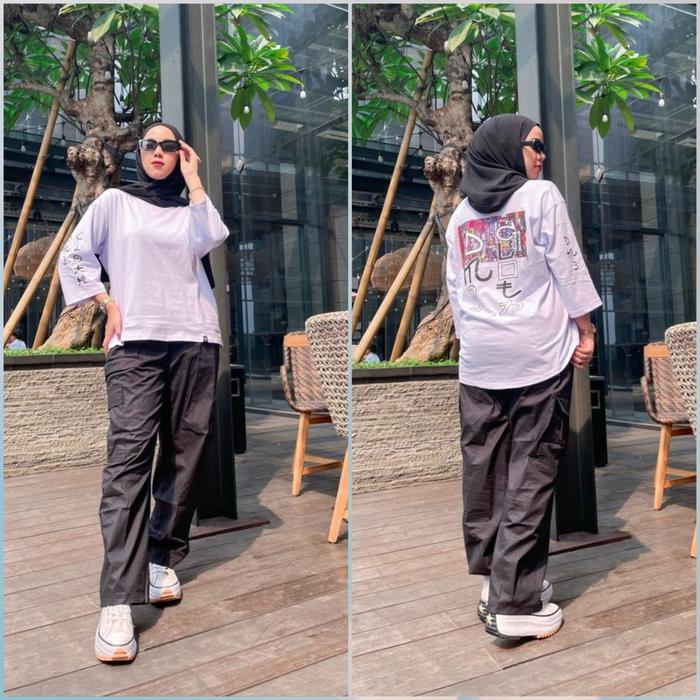 Gambar Setelan Celana Cargo Wanita One set wanita kekinian Baju stelan wanita - 07 SET, M dari BintangCollection21 undefined Tokopedia