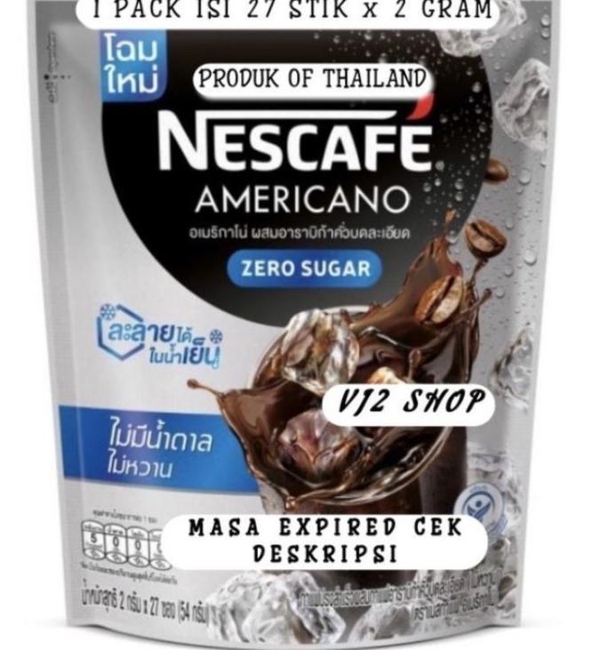 Gambar Code Nescafe Americano Zero Sugar Kopi Hitam Tanpa Gula Ready - zero(tanpa gula dari bonabora undefined Tokopedia