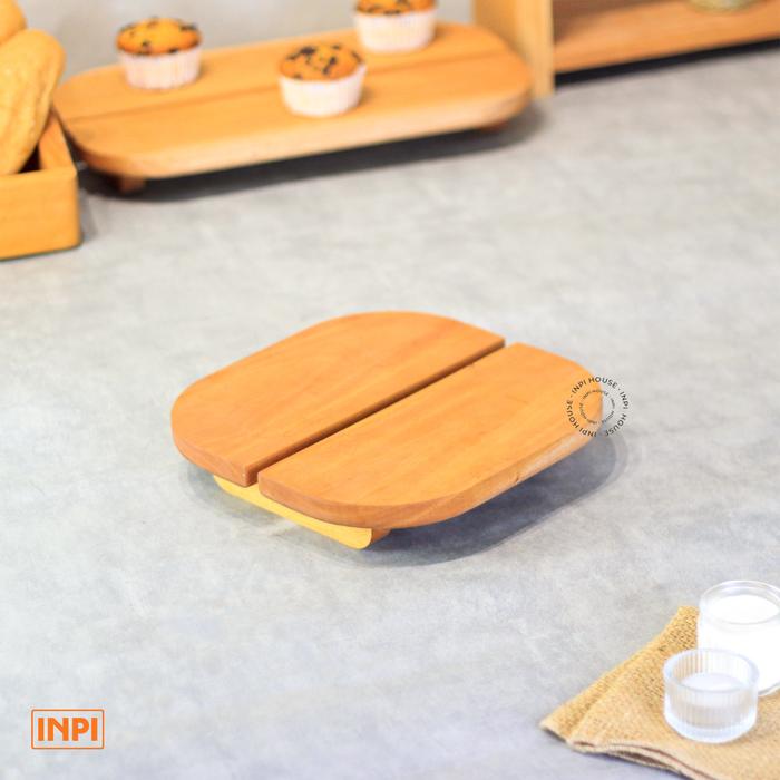 Gambar Tray Pajang Kue Roti Kayu Kitchenware Kokoh - INPI HOUSE - kecil dari INPI HOUSE Official Kota Bandung Tokopedia