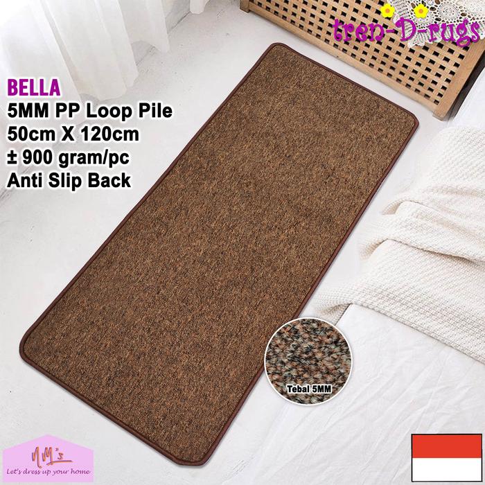 Gambar Tren-D-rugs karpet keset kaki polos dapur panjang anti slip 50x120 NMs - Brown dari NMs Lets dress up your home undefined Tokopedia