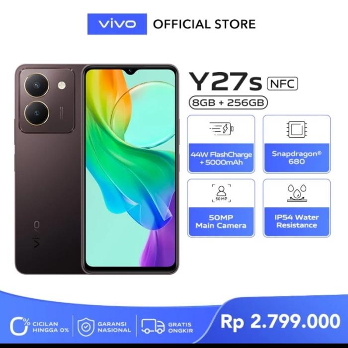Gambar HP VIVO Y27S 8/256 GB - VIVO Y 27s - Y 27 S RAM 8 GB ROM 256 GB RESMI - Hitam dari New store Official undefined Tokopedia