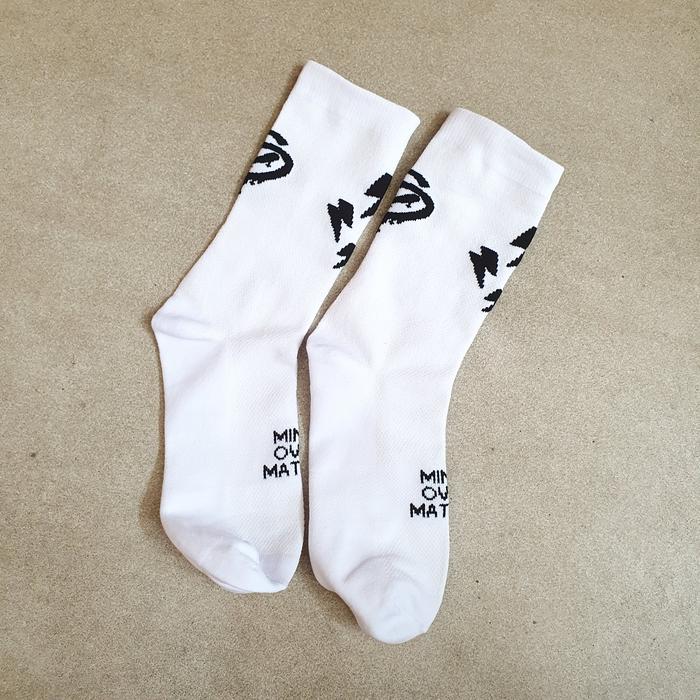 Gambar SCID cycling socks kaos kaki olahraga sepeda tall unisex - Putih dari Akor bike shop undefined 3 Tokopedia