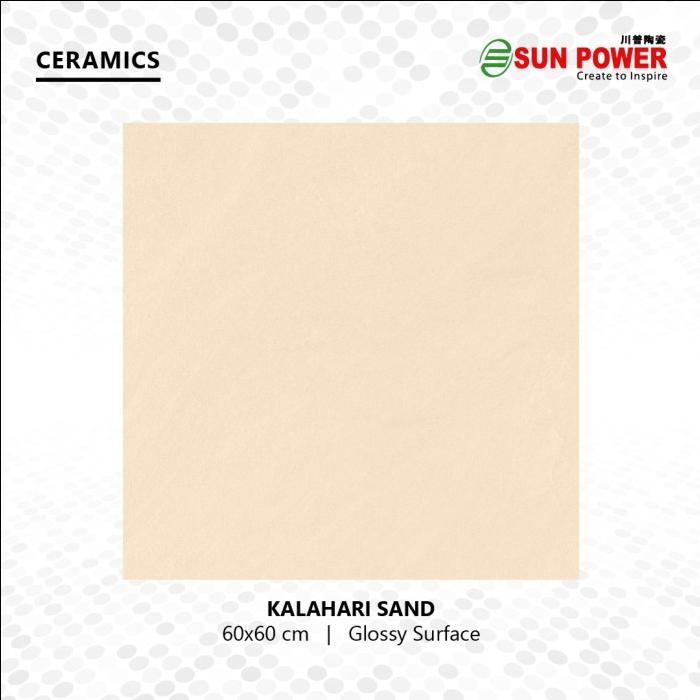 Gambar Keramik Lantai Body Putih Glossy Warna Cream 60x60 | Sun Power - kalahari sand dari Sun Power Ceramics undefined Tokopedia