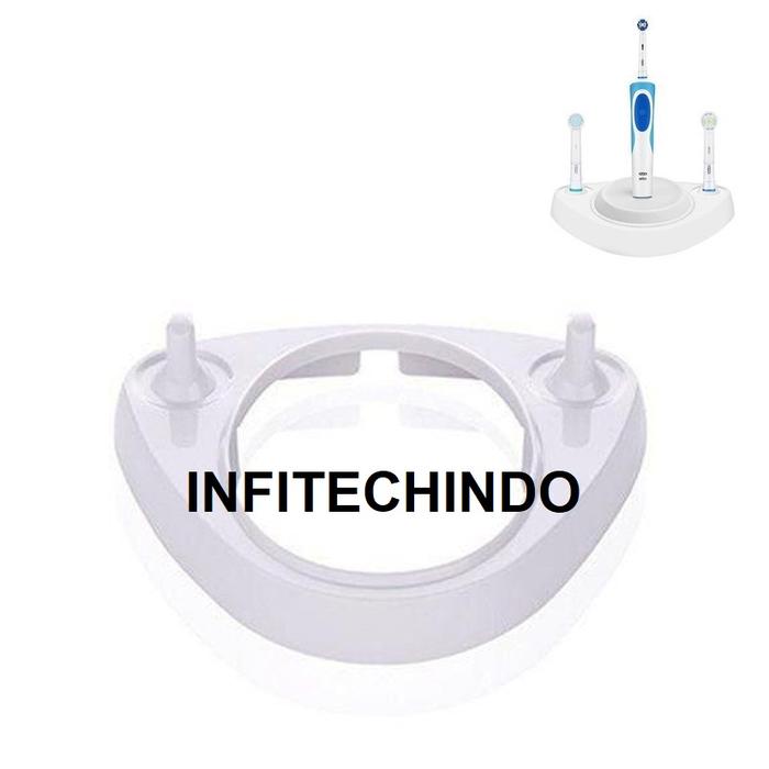 Gambar Tempat Dudukan Sikat Gigi Oral-B Electric Toothbrush Stand Holder Base - Putih dari infitechindo official undefined Tokopedia