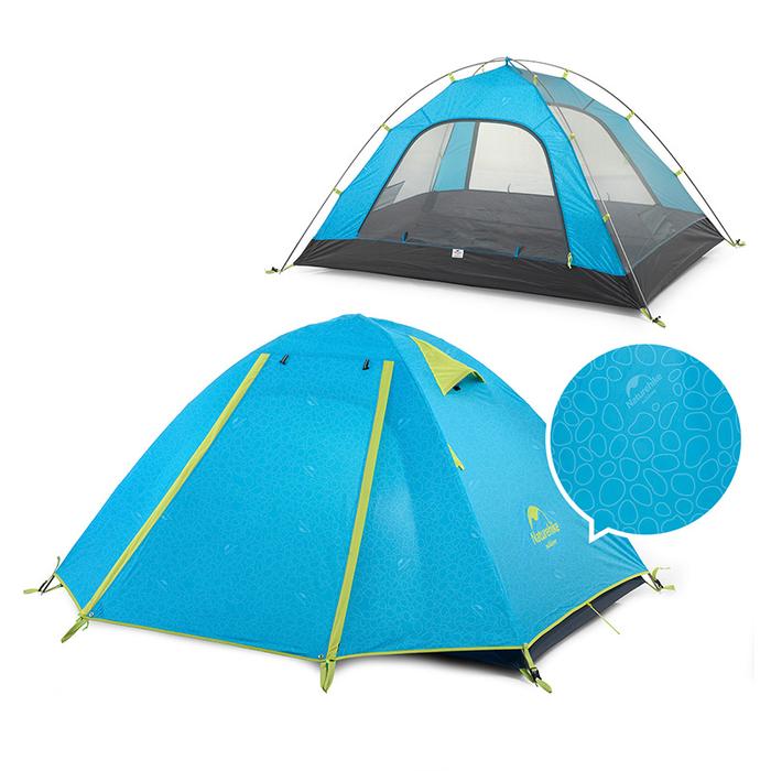 Gambar Tenda naturehike 3P NH18Z033-P tenda camping 3 orang - seablue dari NATUREHlKE GLAMPING undefined Tokopedia